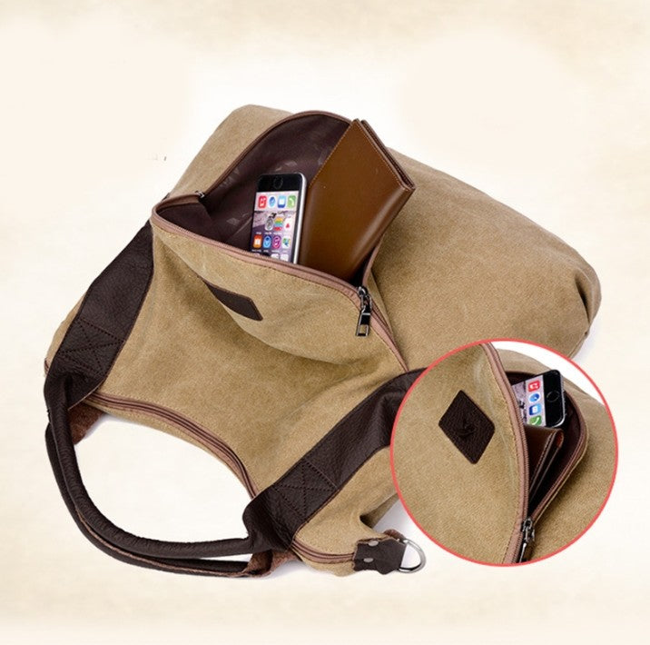 Handbags Women Minimalist Retro Shoulder Crossbody Vintage Canvas Bag