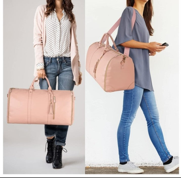 Large Capacity Travel Duffle Bag Women's Handbag Folding Suit Bag Waterproof Clothes Totes