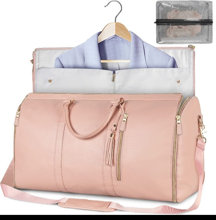 Large Capacity Travel Duffle Bag Women's Handbag Folding Suit Bag Waterproof Clothes Totes
