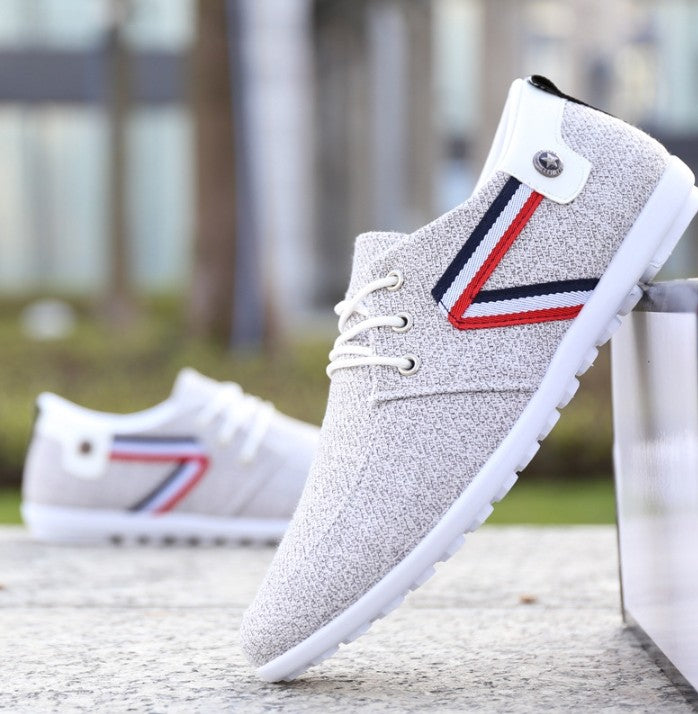 Men'S Soft-Soled Canvas Shoes, Sports And Leisure Old Beijing Cloth Shoes, Peas Shoes