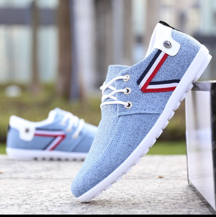 Men'S Soft-Soled Canvas Shoes, Sports And Leisure Old Beijing Cloth Shoes, Peas Shoes